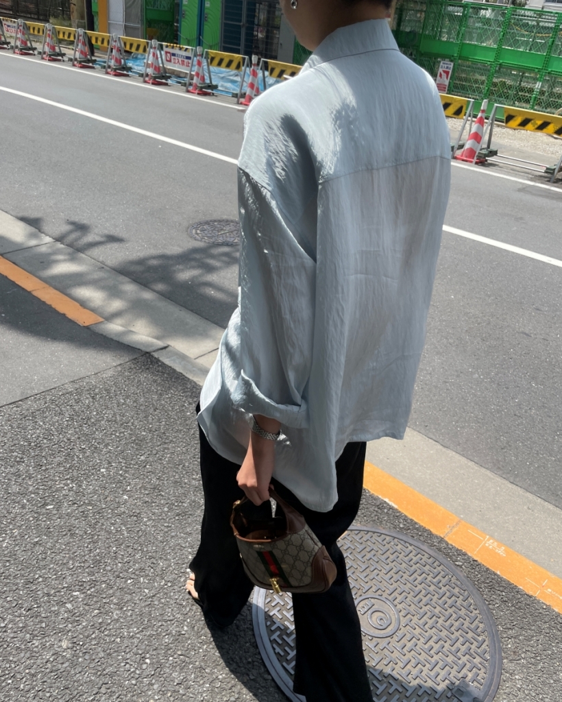 GLOW OPEN COLLAR SHIRT - BLUE | ファッション通販サイト NUGU
