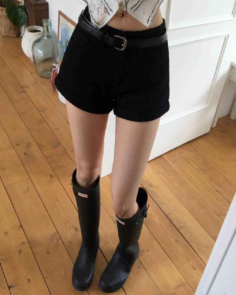 [7color/ベルトセット]ショートチノパンツ