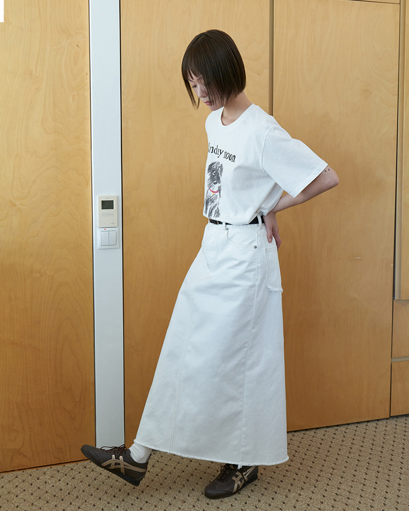 Sunday noon print T-shirts_WHITE | ファッション通販サイト NUGU