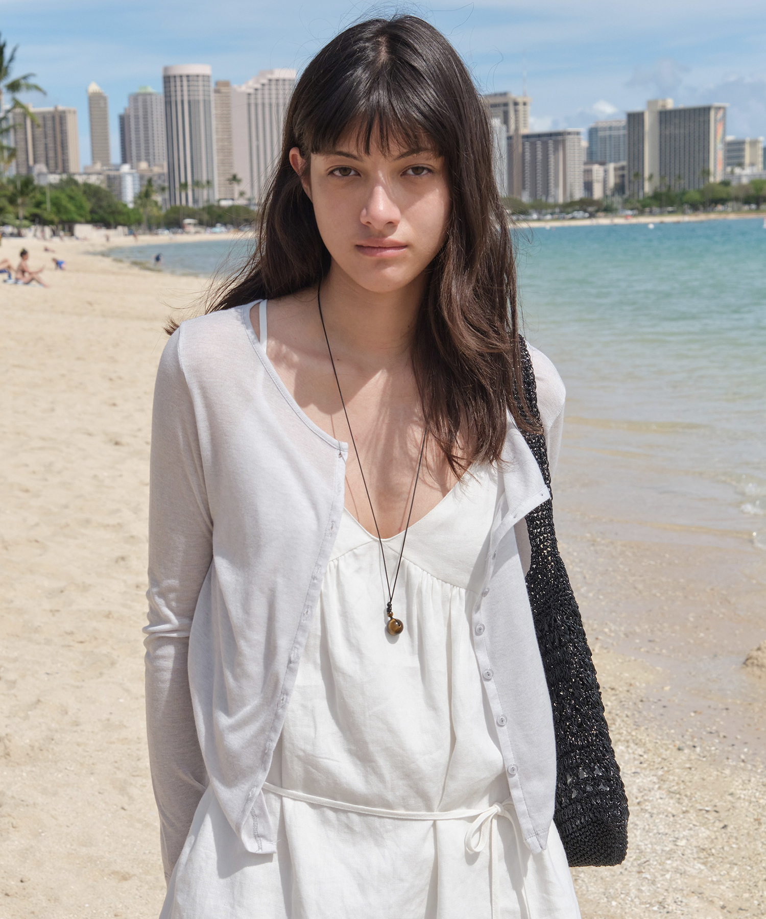 New Lovey Button Cardigan - Grey