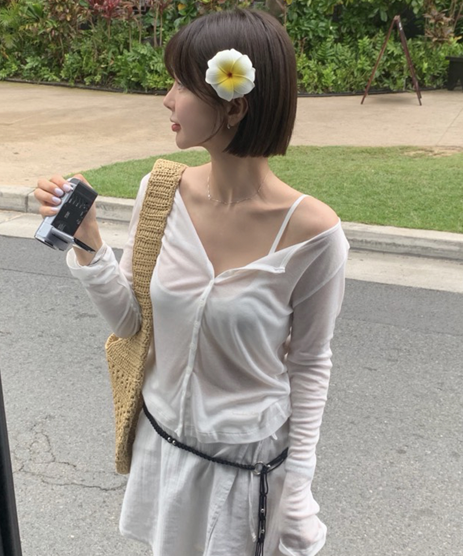 New Lovey Button Cardigan - Ivory