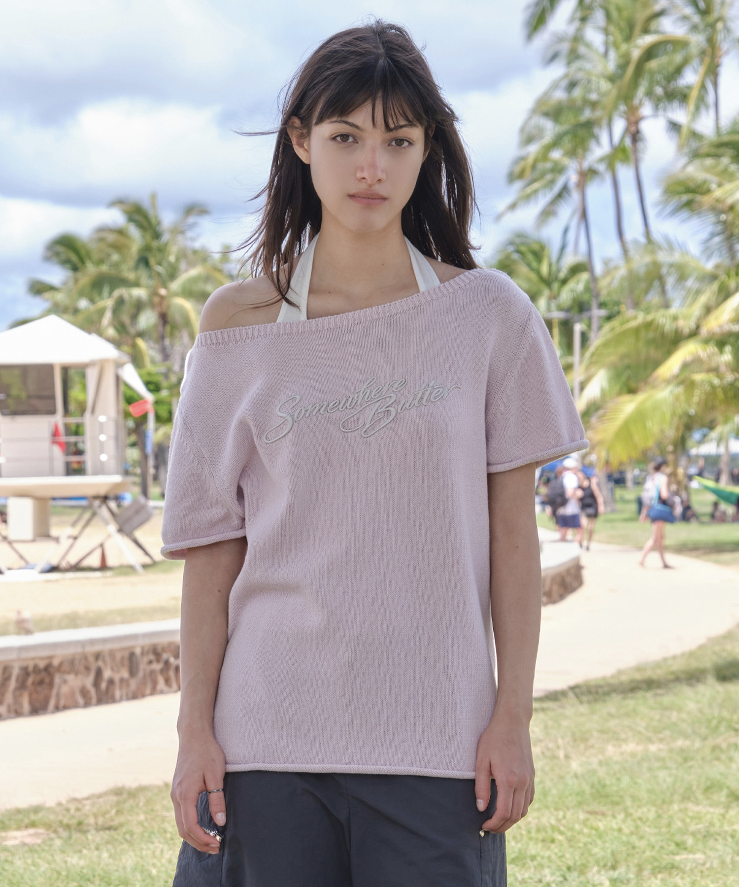 Nini Half Knit - Light Pink