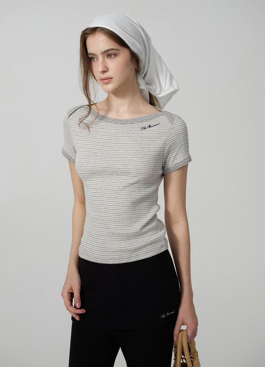 Noelle Boat Neck Stripe Slim Top_Grey_05.jpg