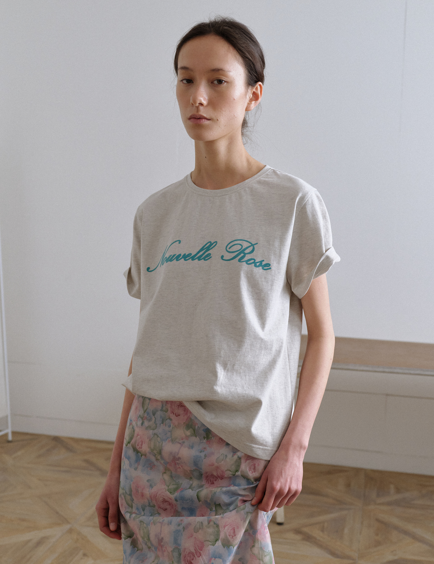 Nouvelle Rose T-Shirt (Oatmeal)