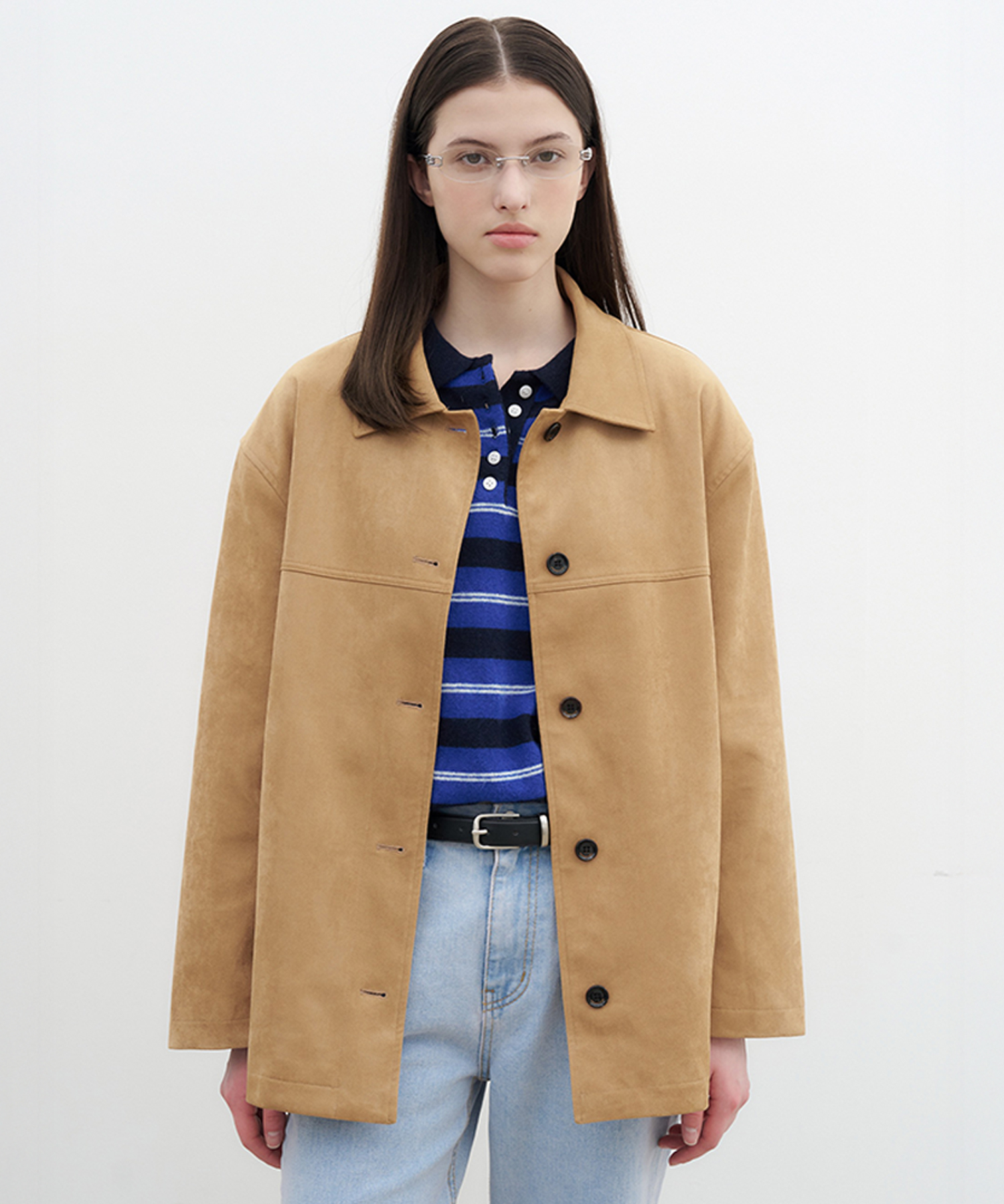 Nove Suede Jacket - Beige