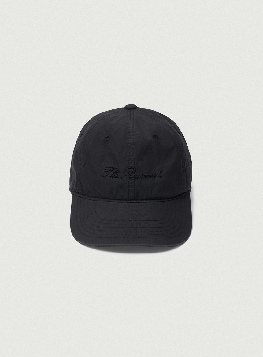 Nylon Stitch Logo Ball Cap_Black_00.jpg