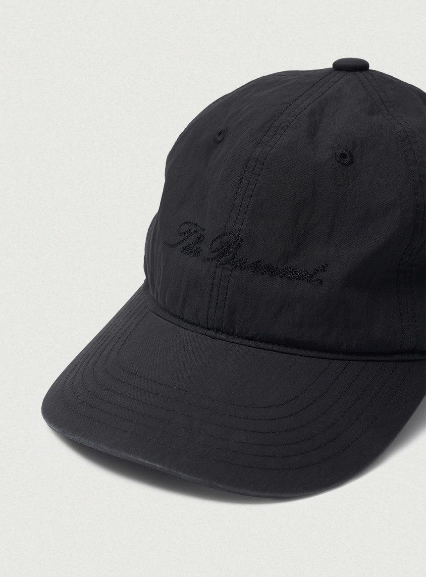 Nylon Stitch Logo Ball Cap_Black_04.jpg