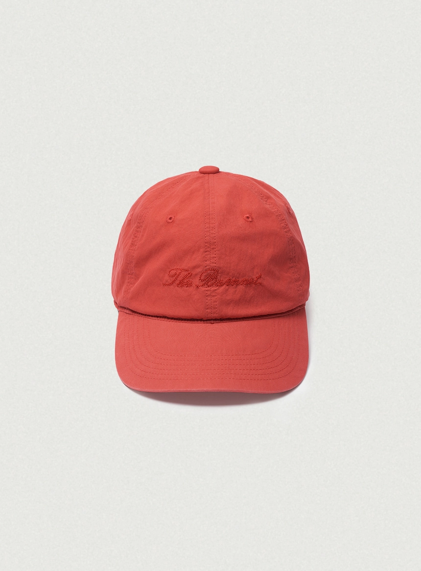 Nylon Stitch Logo Ball Cap_Red_01.jpg