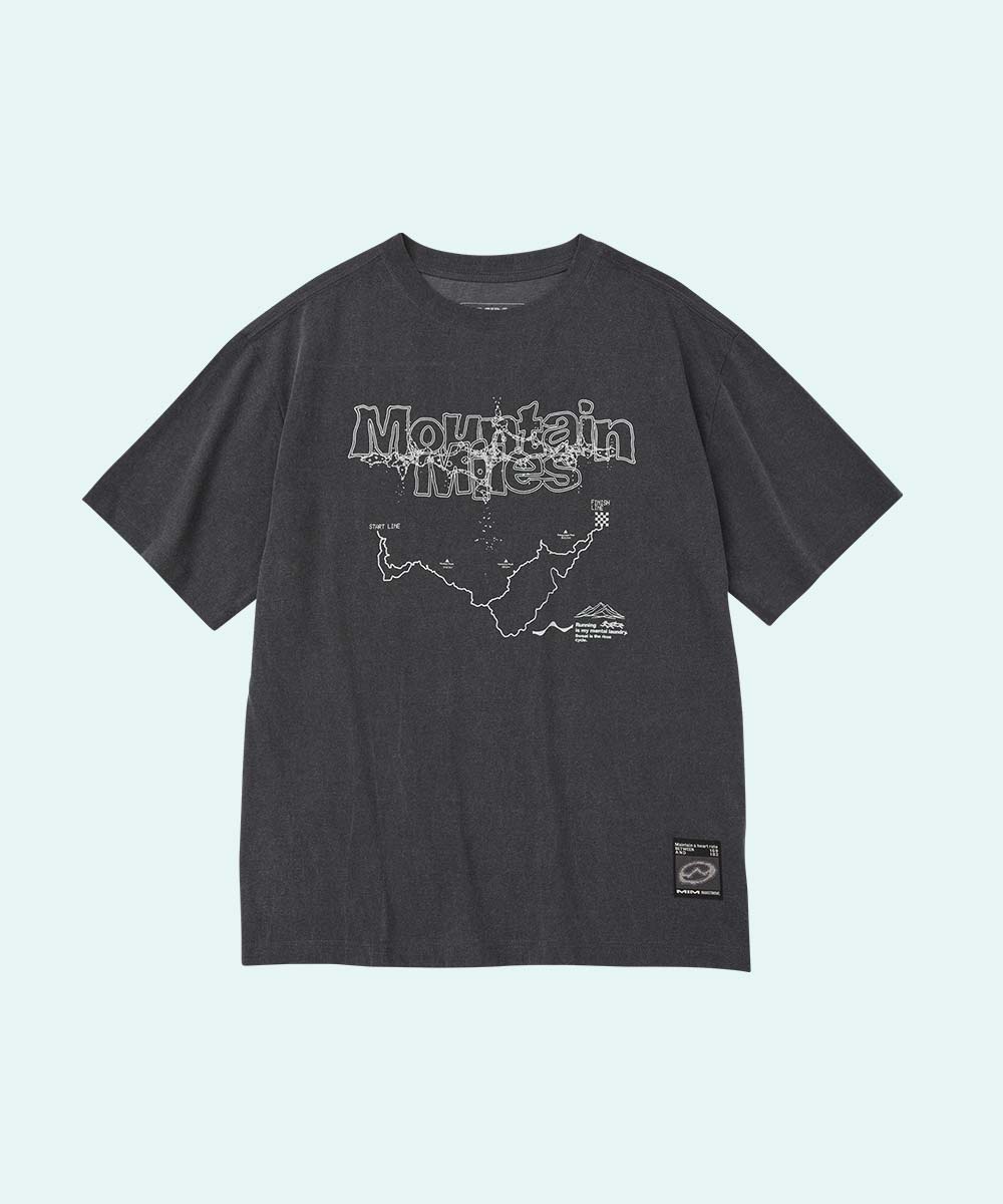 MIM Mountain Miles T-shirts Charcoal Grey