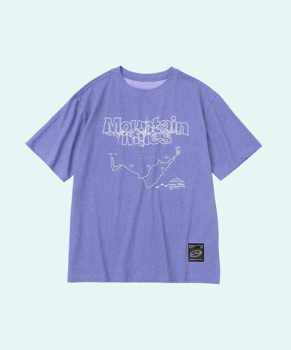 MIM Mountain Miles T-shirts Purple