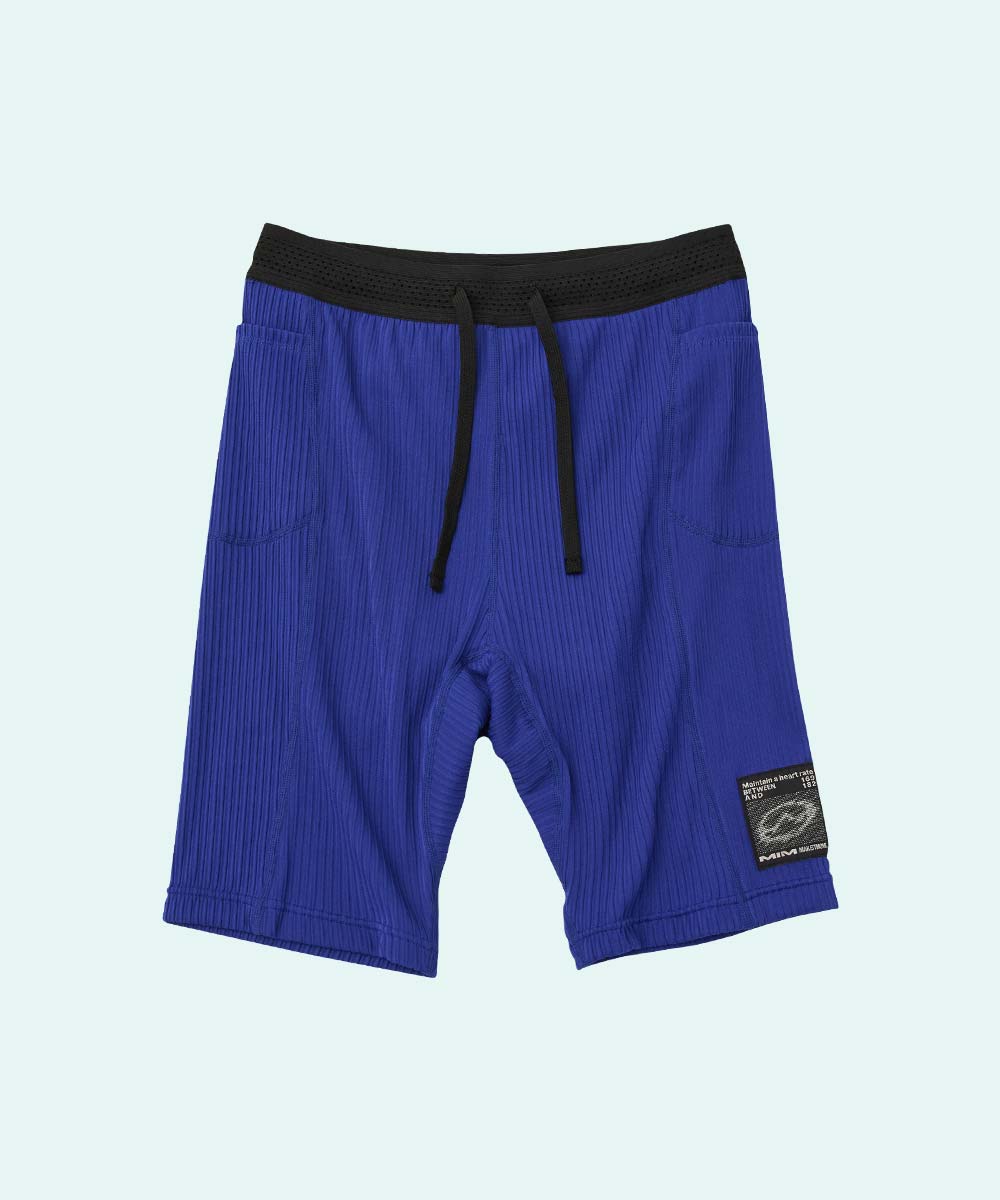 MIM Ribbed Half Tights Blue