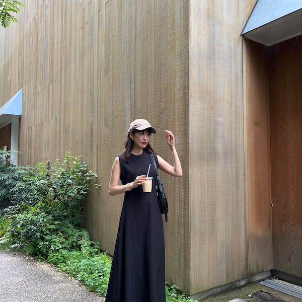 no sleeve long onepiece