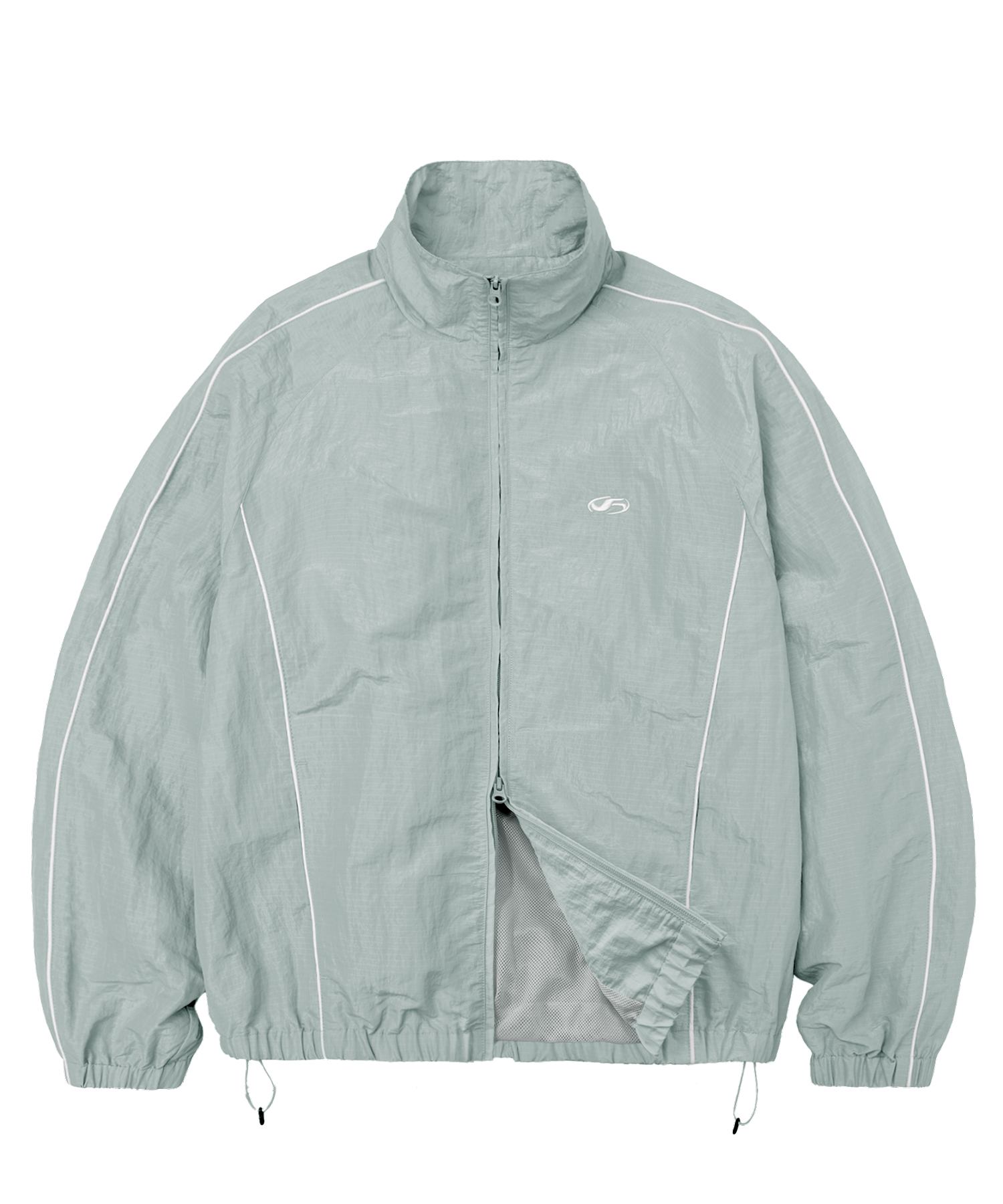 Curved Line Wind Breaker-Pink | ファッション通販サイト NUGU