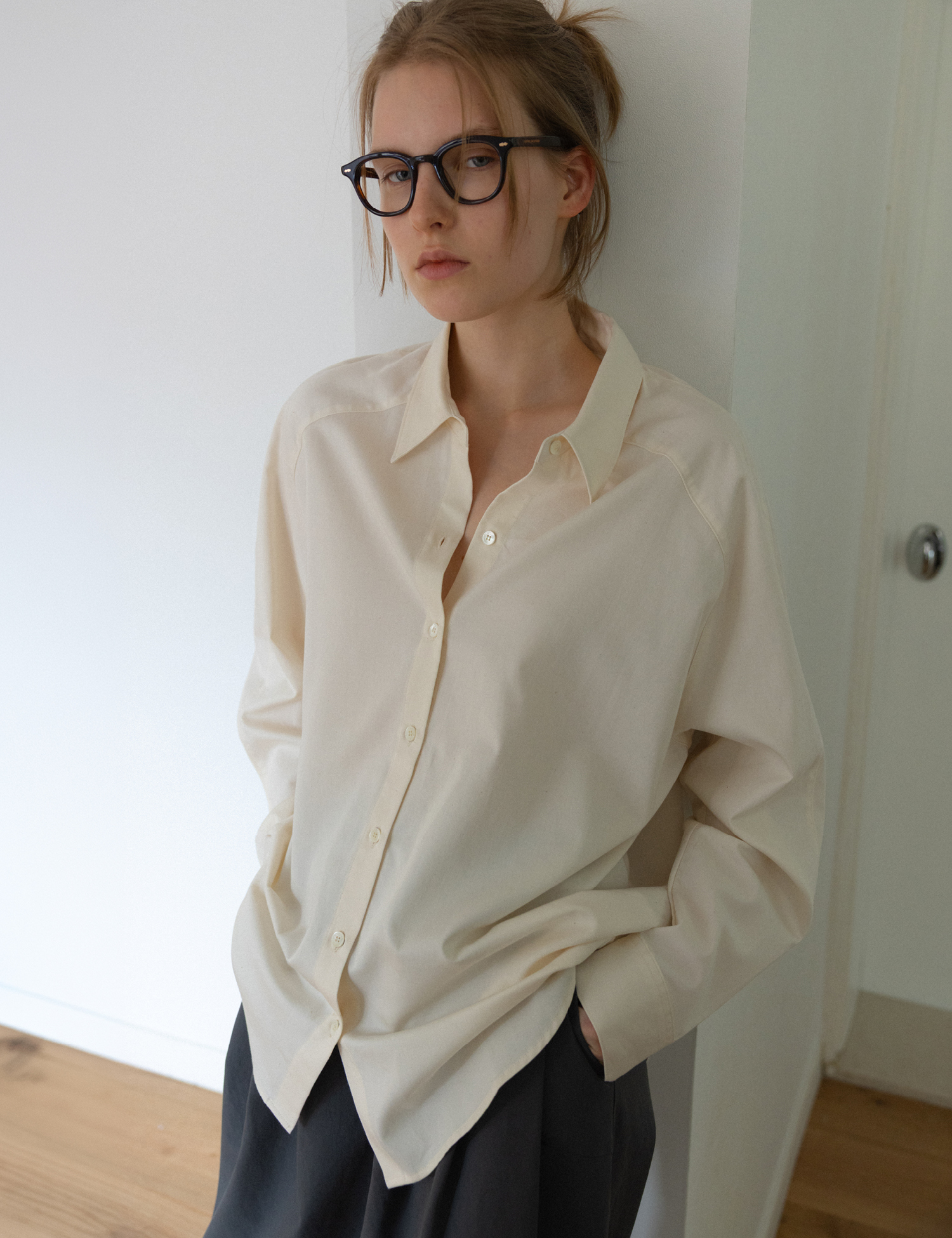 Organic Cotton Shirt (Ivory)