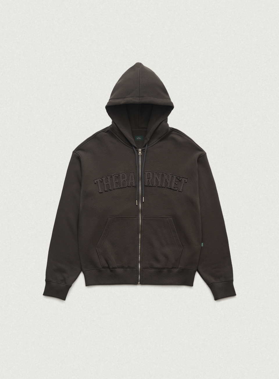 Oversized Forde Sweat Zip-Up Hoodie Jacket_Charcoal