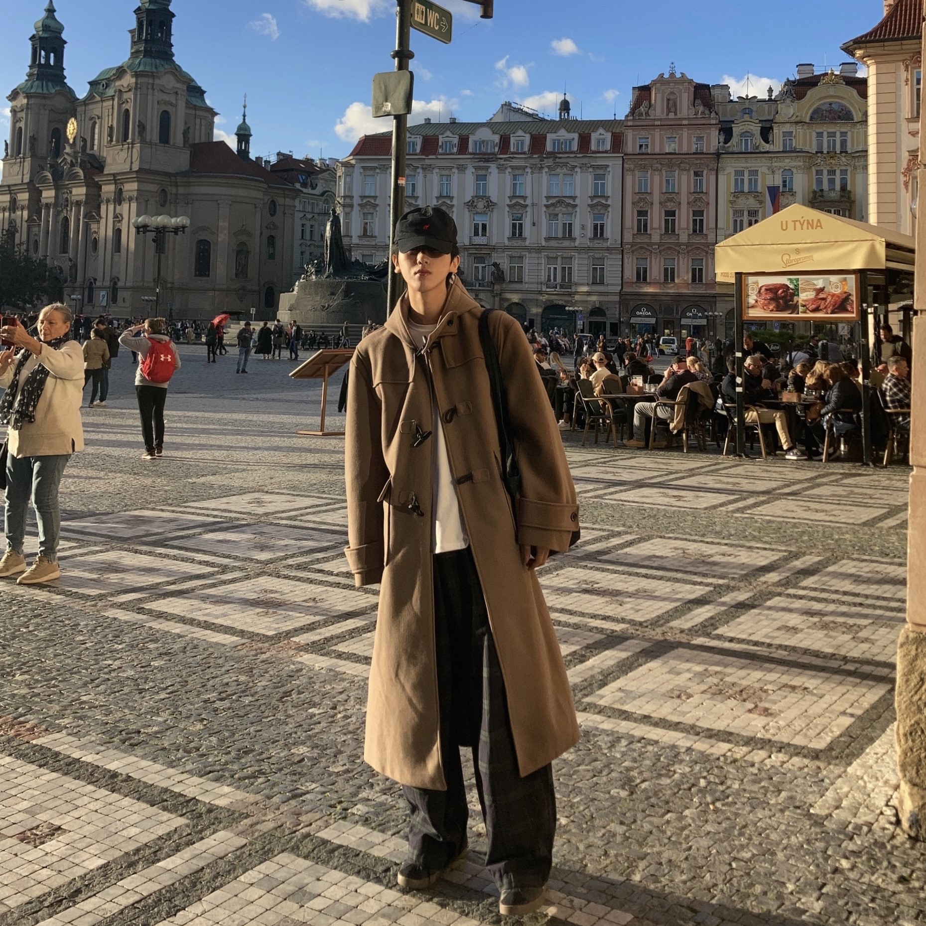 Camel duffle hood coat (2oclor)