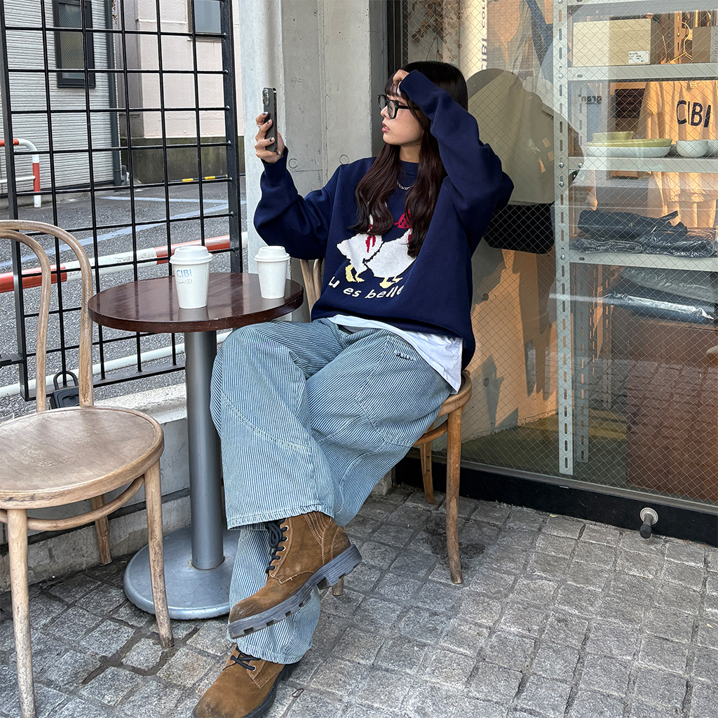 ジップコート ニット イングランド製 ヴィンテージ 激レア品 ユニセックス ユニセックス)ウェーブバイカラーニット | ファッション通販