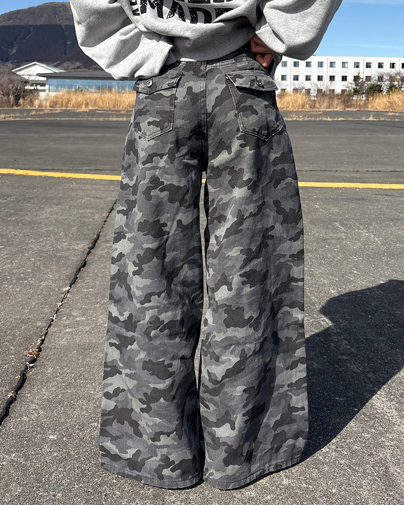 00s archive CIVARIZE 迷彩 コーティング フレア パンツ 00s archive 迷彩 フレアデニム 平成 y2k グランジ お兄系 - メルカリ