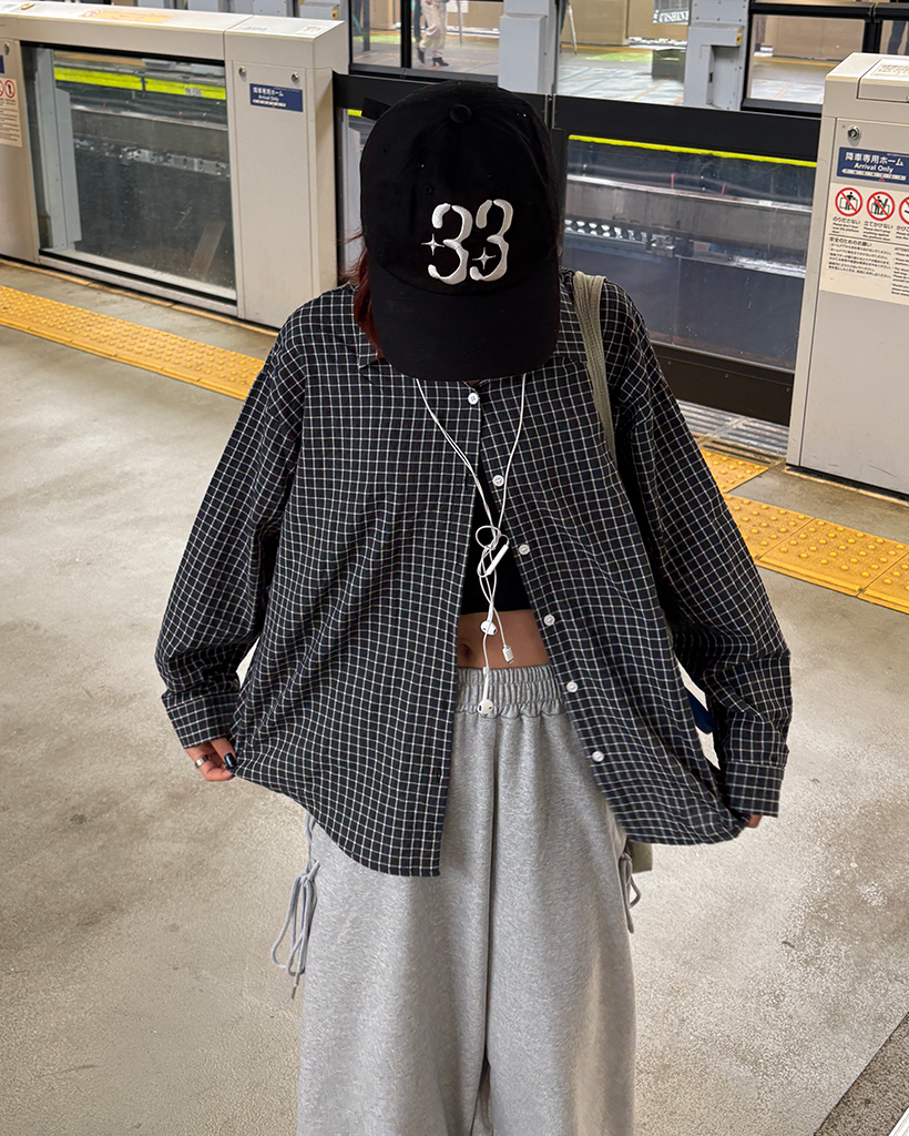 Graphpape テンセルチェックシャツ　オーバーサイズシャツ　シャツ Graphpape テンセルチェックシャツ オーバーサイズシャツ シャツ