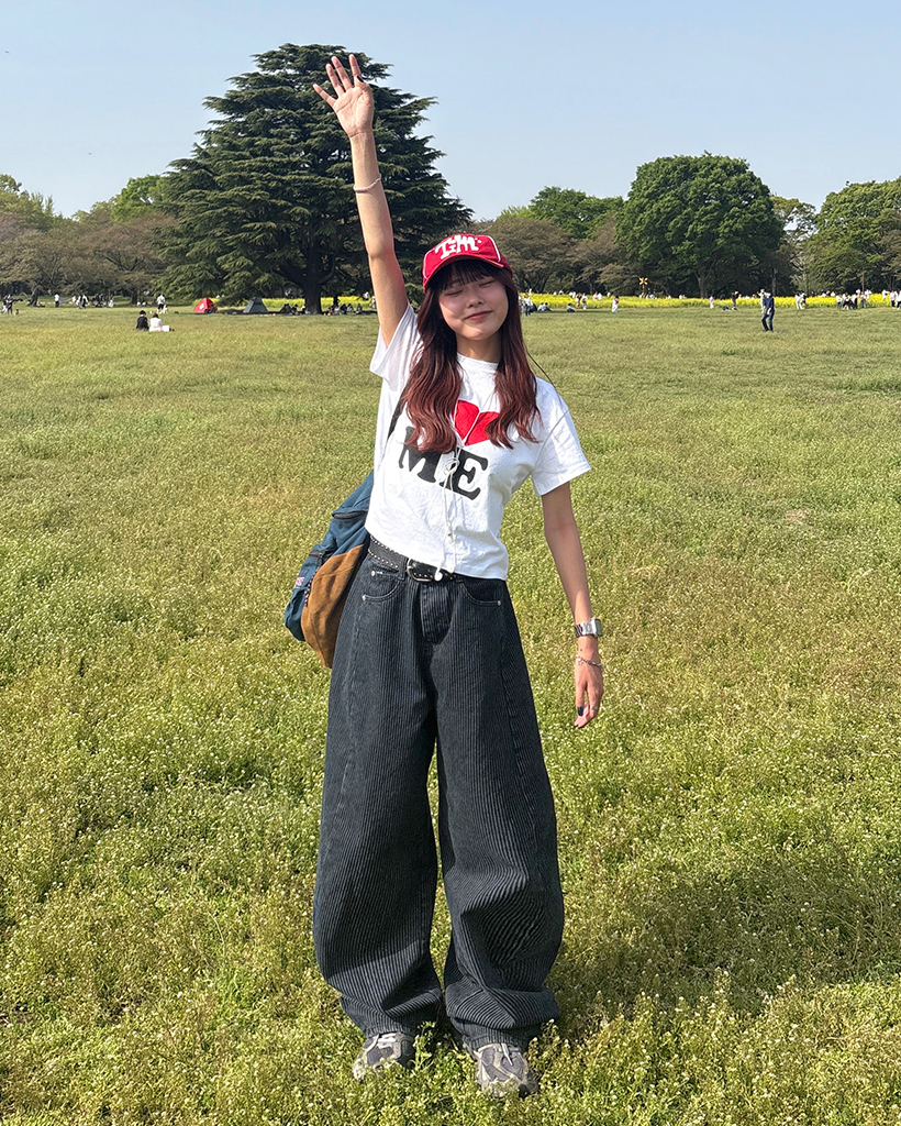 ストライプバルーンデニムパンツ | ファッション通販サイト NUGU