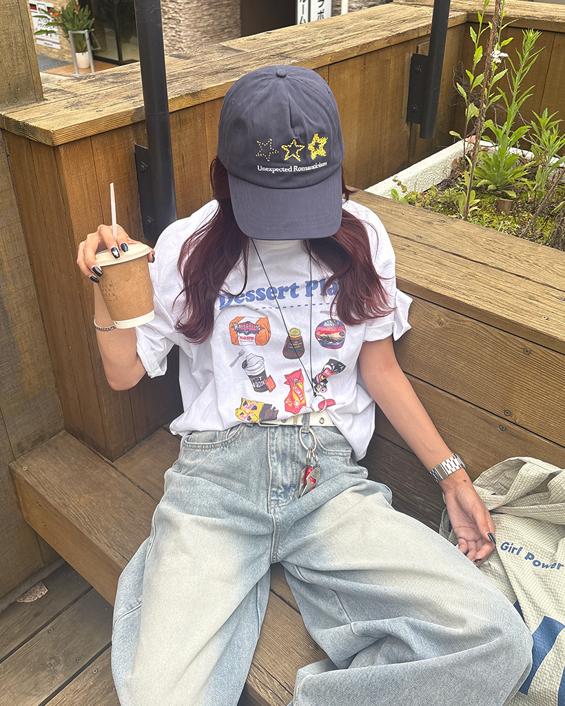 スリースターステッチキャップ | ファッション通販サイト NUGU