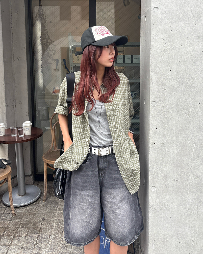 yuka◆BURBERRY ノバチェック シャツ ハーフパンツ セット◆ ☆バーバリー ノバチェック カーゴ ショートパンツ ネイビー S