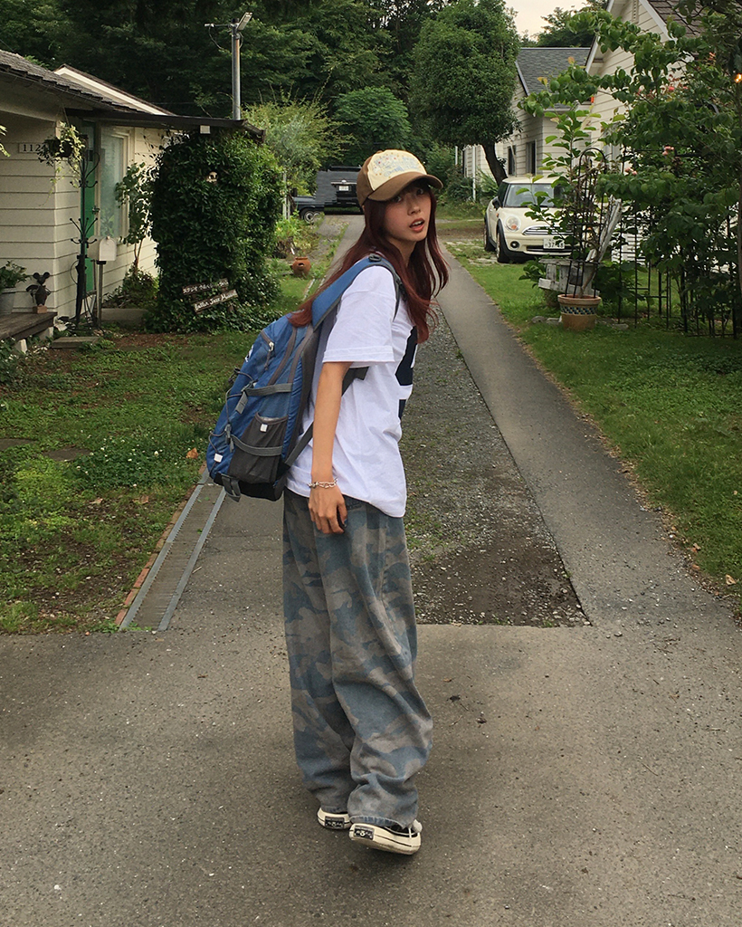 カモフラージュバルーンデニムパンツ | ファッション通販サイト NUGU