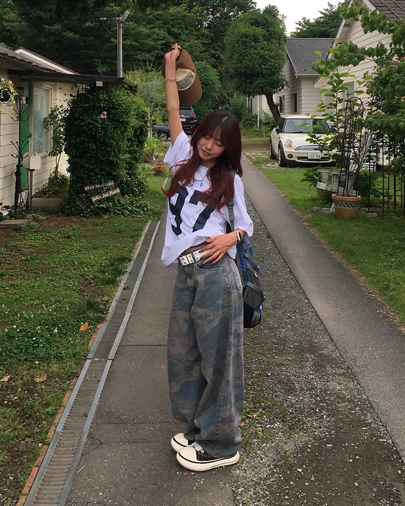 カモフラージュバルーンデニムパンツ | ファッション通販サイト NUGU