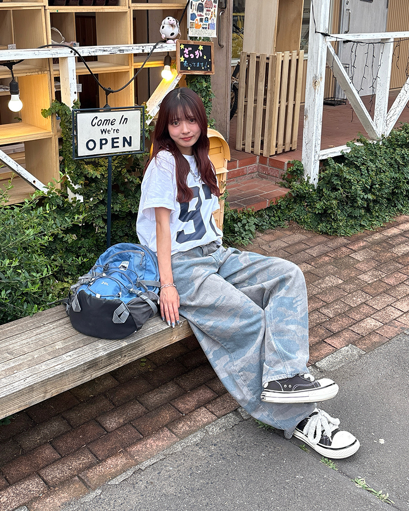 上品スタイル カモフラージュバルーンデニムパンツ | NUGU ファッション通販サイト パンツ