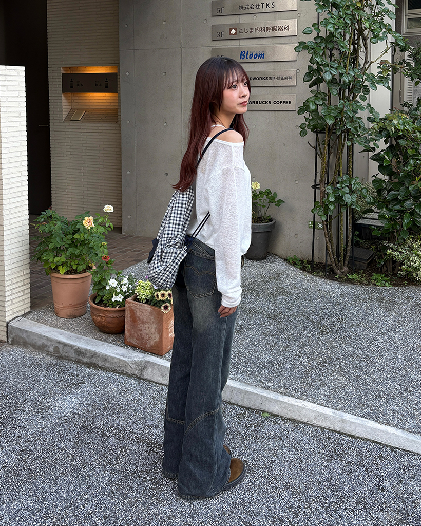 チェックフラップポケットナップサック | ファッション通販