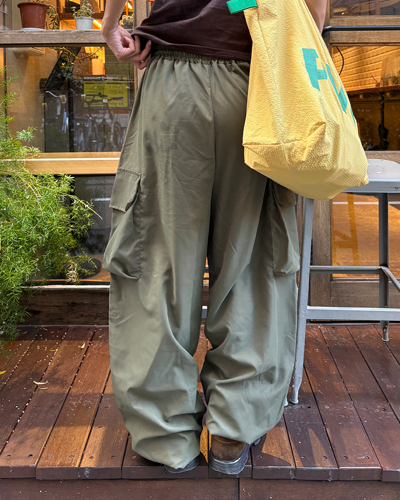 yuni ユニ　カーゴパンツ　ウエストゴム　ゆったり カーゴパンツ ジョガーパンツ ウエストゴム[品番：AKIW0004521