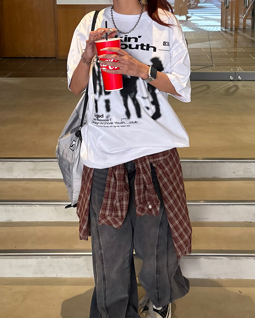 Odd Studio X im] My Youth Graphic Oversized Fit T-shirt