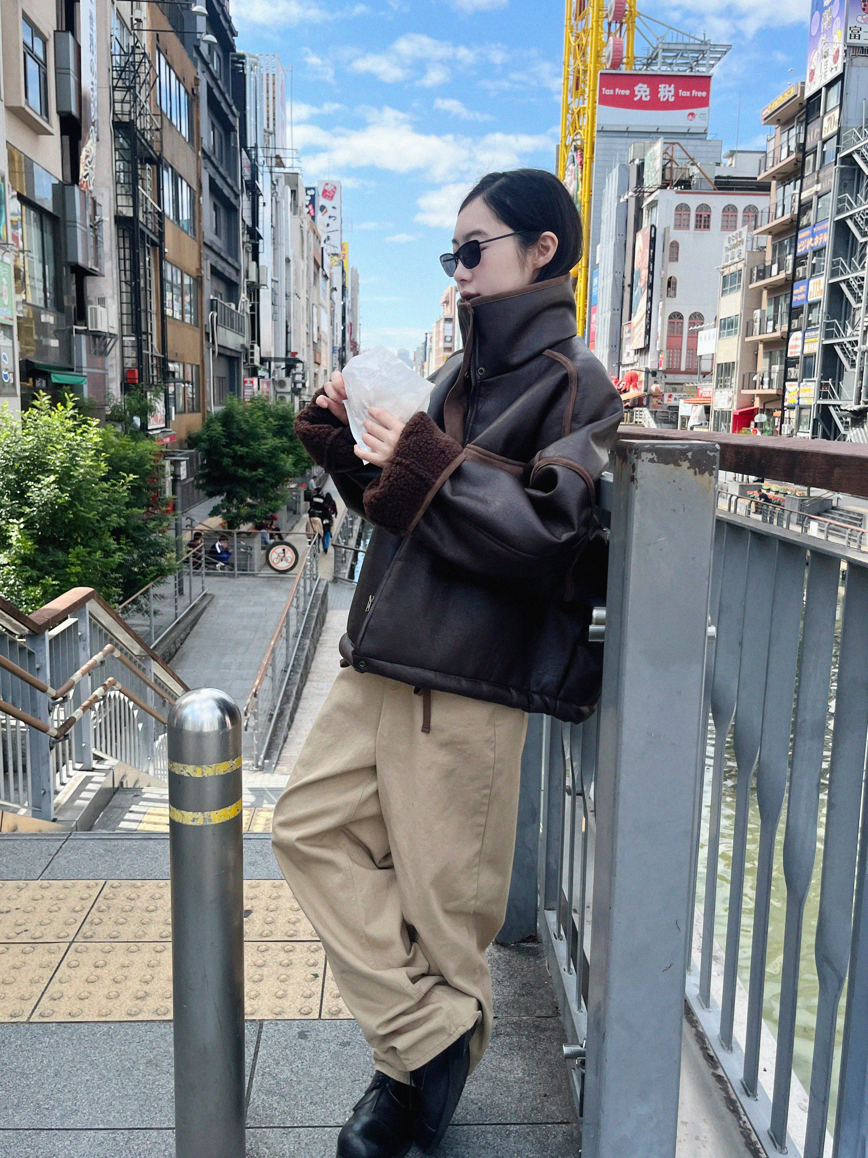 【希少】JIL SANDER NAVY リアルムートン　ジャケット32 ベージュ 希少TMT レア物 リアルムートンジャケット シープスキン 羊革 黒 サイズL