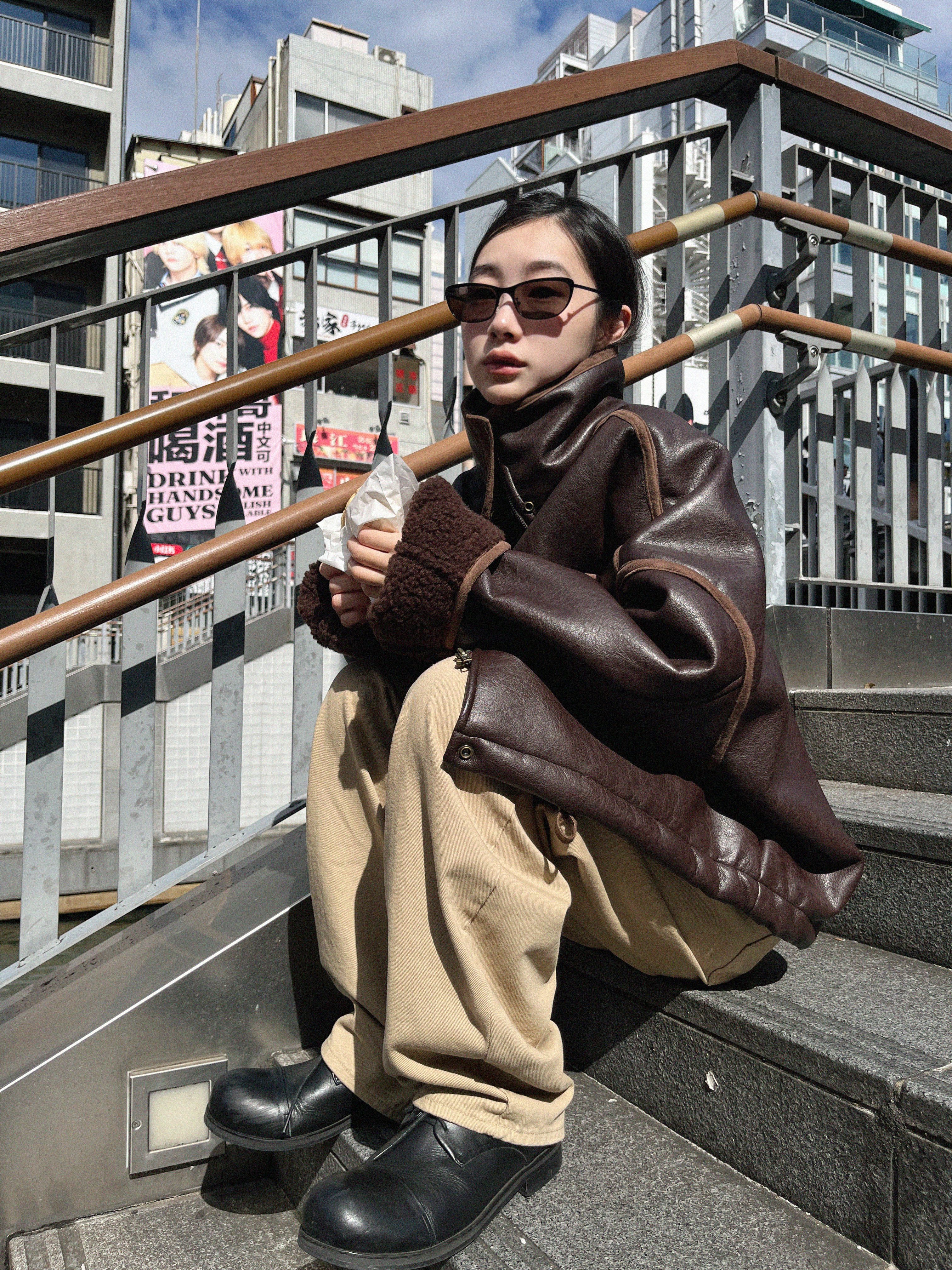 9.hope] オーバーサイズムートンジャケット | ファッション通販サイト NUGU