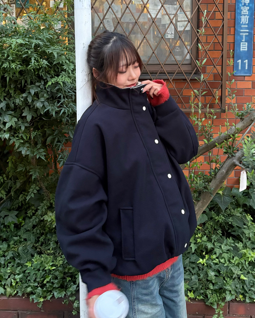 コーデュロイポイントオーバーシルエットブルゾン