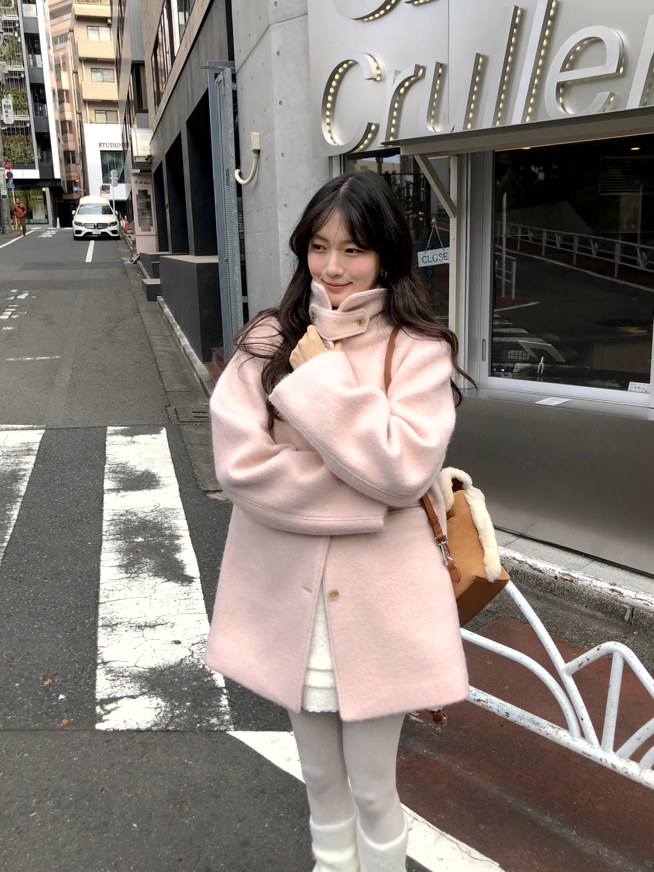 original] (2 color)モヘアハーフコート | ファッション通販サイト NUGU