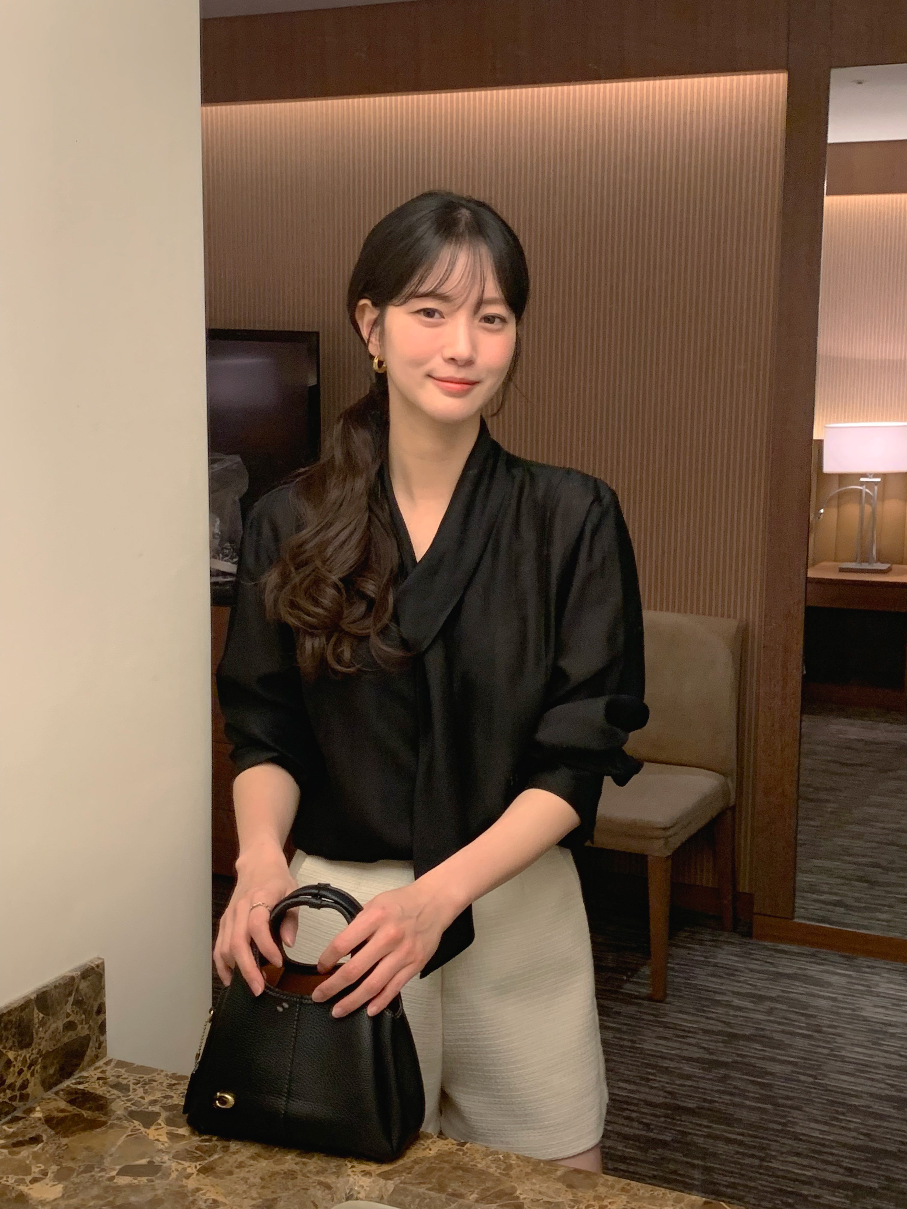 (3color)タイブラウス