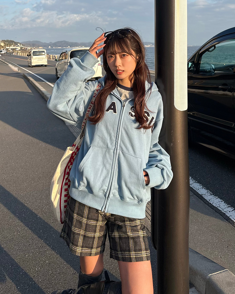 （ユニセックス）CLASSICパッチダブルジップスウェットパーカー