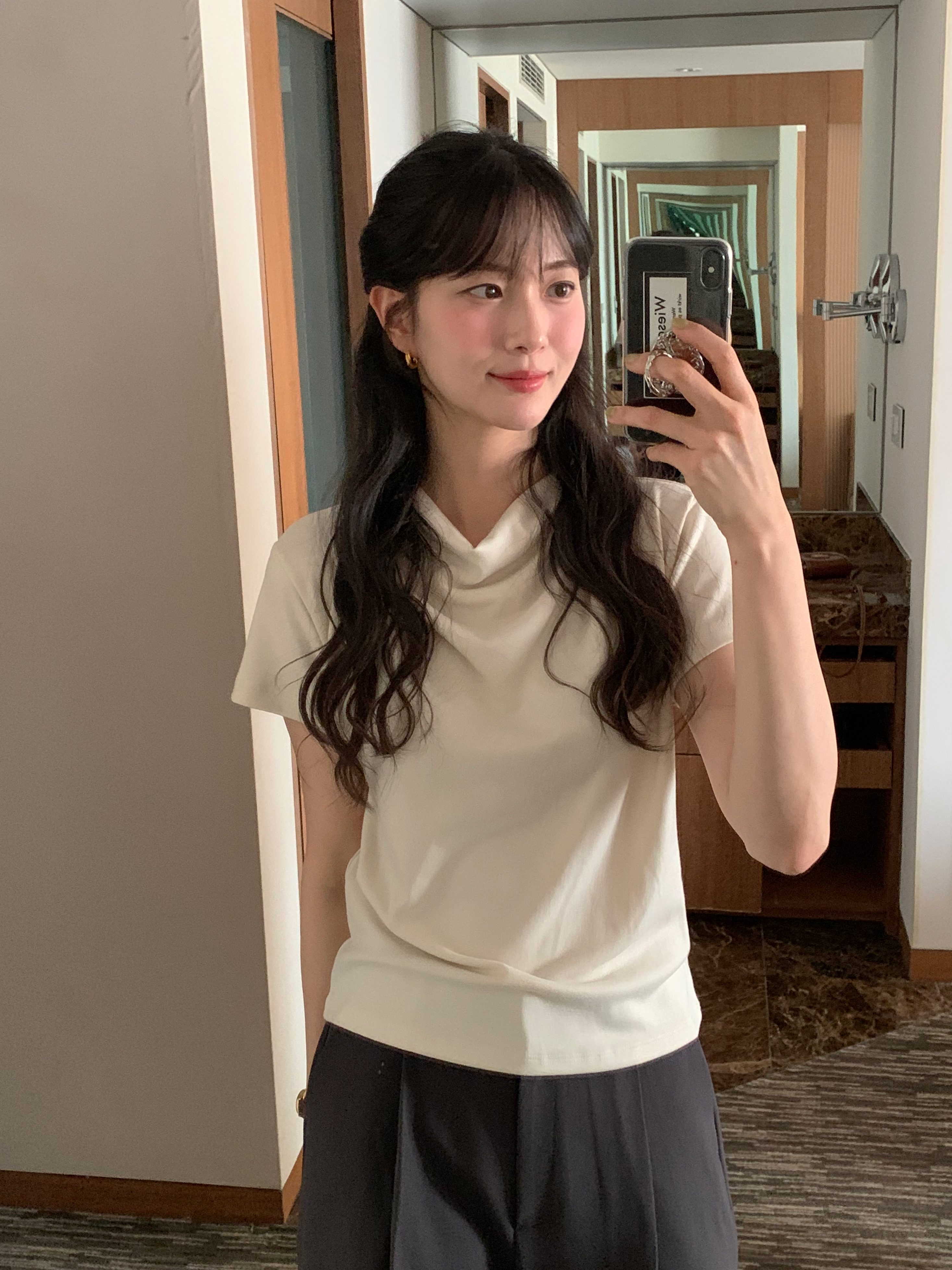 ドレープ半袖Tシャツ