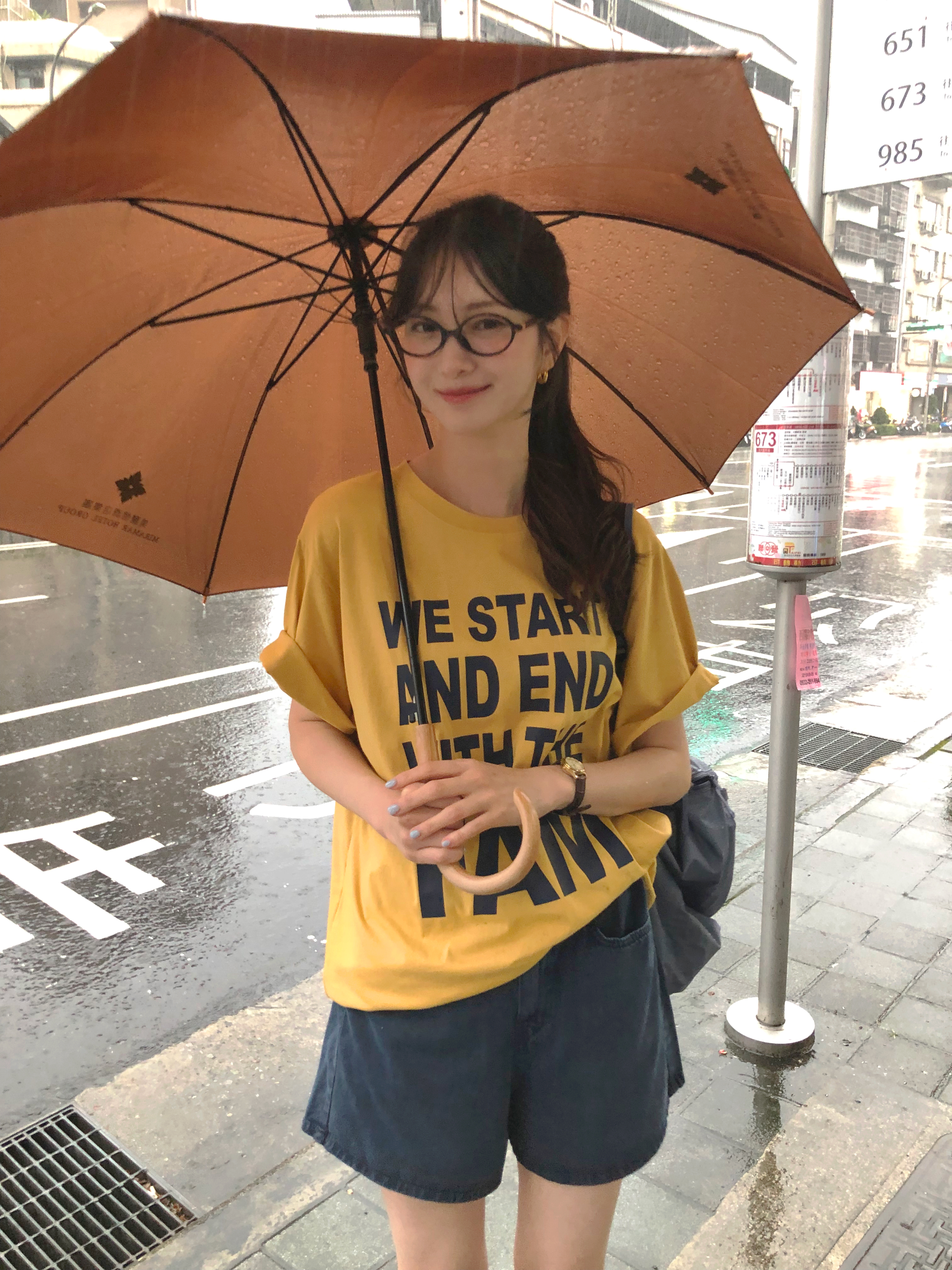 (2 color)レタリングTシャツ