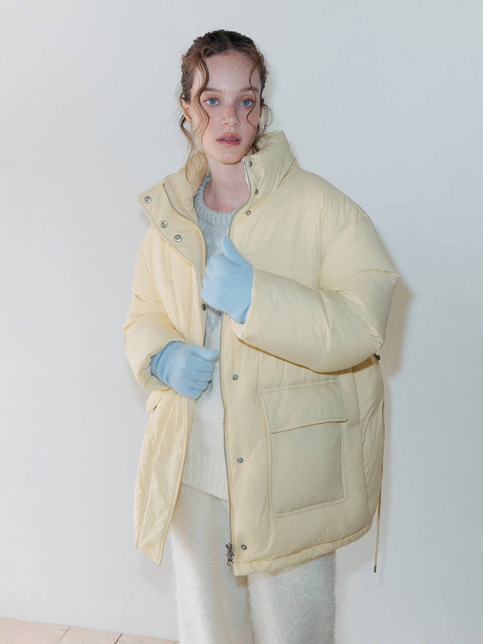 Back String Duck Down Padding, Butter Yellow