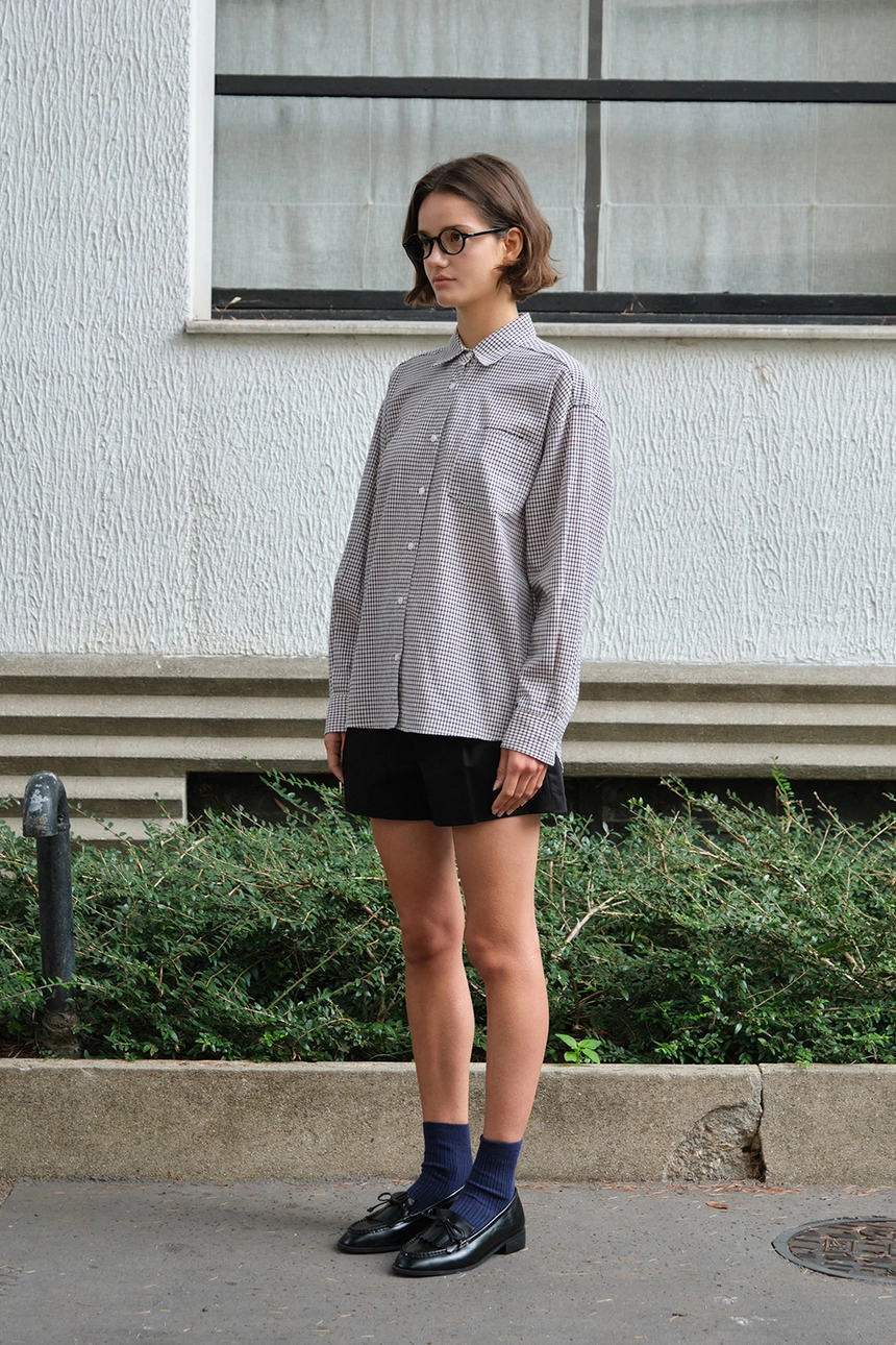 [P]Check Heart Point Over-Fit Shirt - Navy(2).jpg