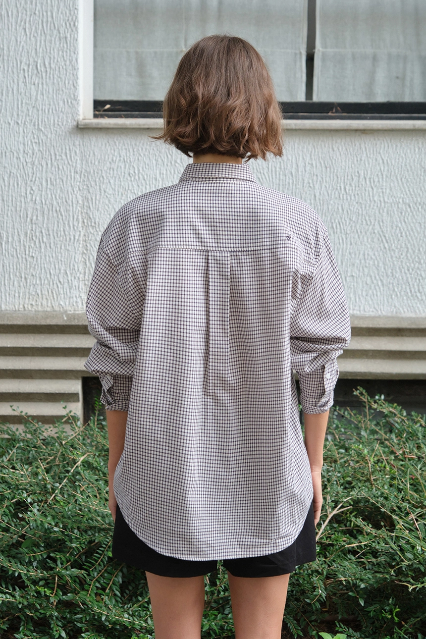 [P]Check Heart Point Over-Fit Shirt - Navy(8).jpg
