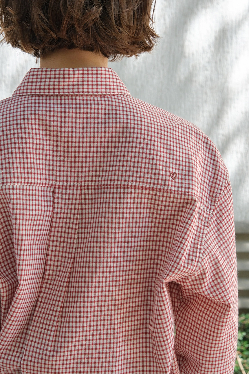 [P]Check Heart Point Over-Fit Shirt - Red(13).jpg