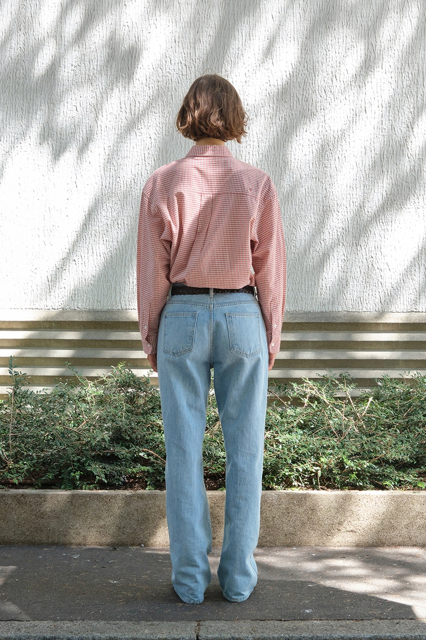 [P]Check Heart Point Over-Fit Shirt - Red(3).jpg