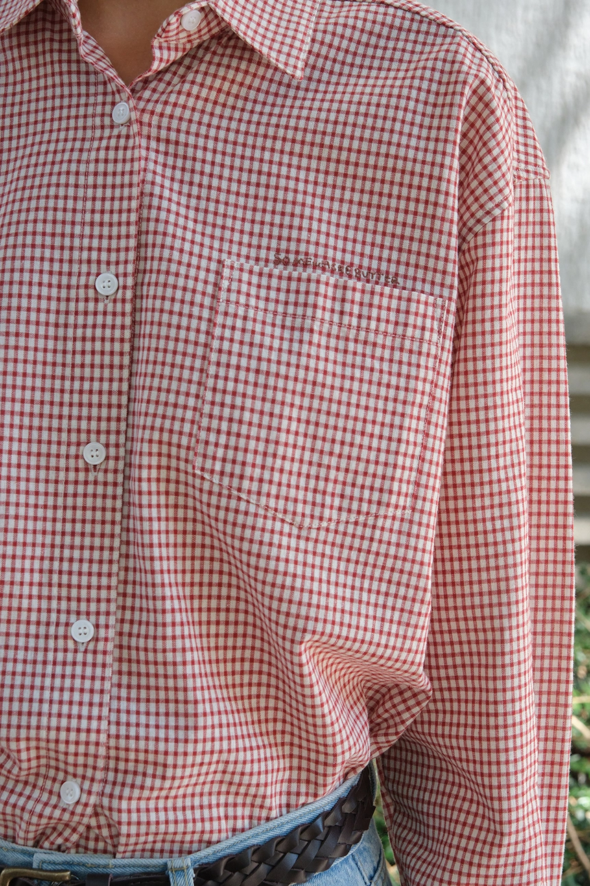 [P]Check Heart Point Over-Fit Shirt - Red(9).jpg