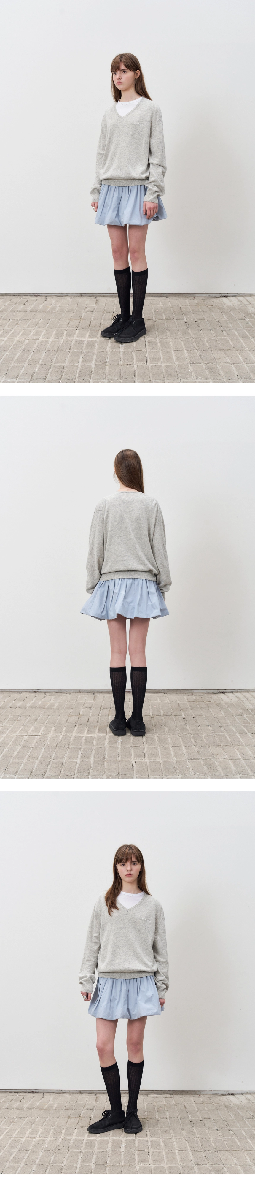 [P]Cloudy Balloon Mini Skirt -  Cloudy Blue(2).jpg