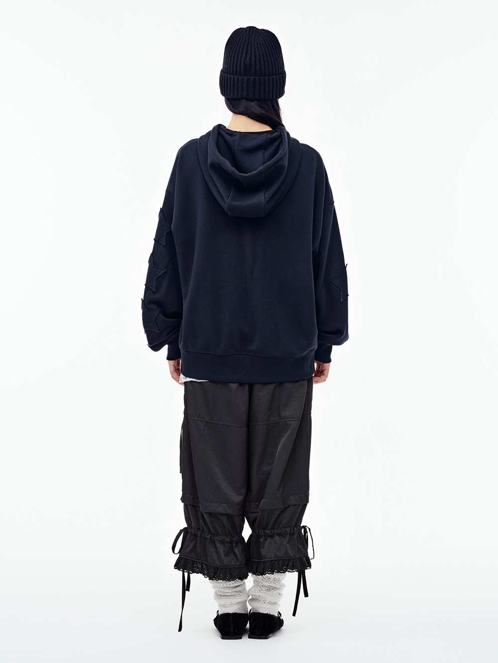 STAR PATCH HOOD ZIP-UP [NAVY] | ファッション通販サイト NUGU