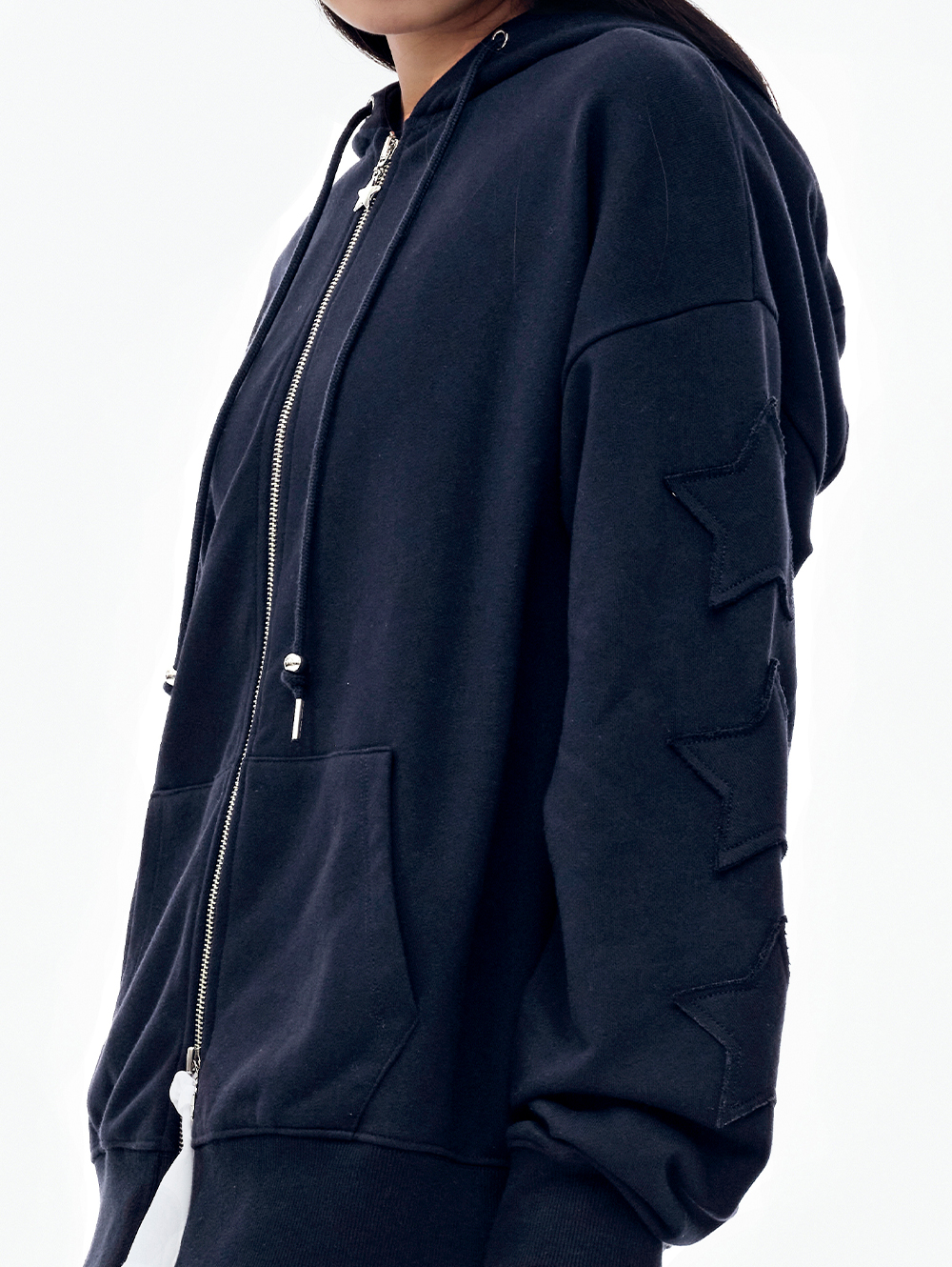 STAR PATCH HOOD ZIP-UP [NAVY] | ファッション通販サイト NUGU