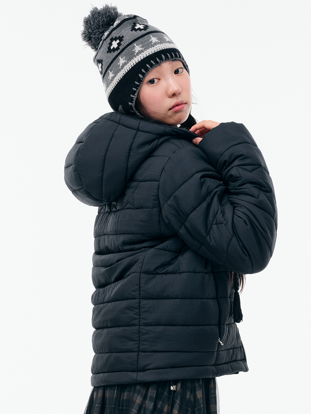 STAR PADDED JACKET [BLACK] | ファッション通販サイト NUGU